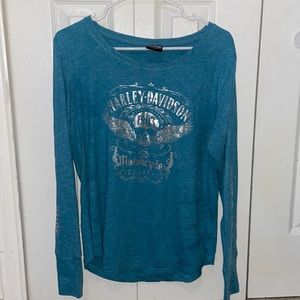 Harley-Davidson Turquoise Long Sleeve